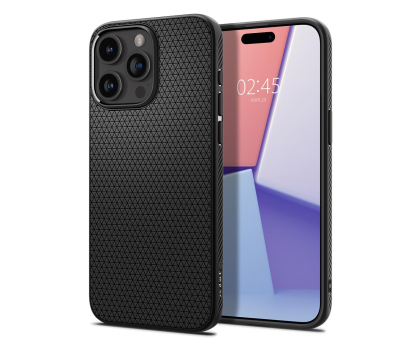 Etui do telefonów SPIGEN Liquid Air do iPhone 15 Pro Matte czarny